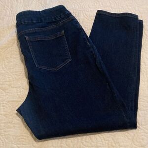 Chico's Dark Blue Stretch Pull on Jeggings US Size 14 Chico Size 2.5